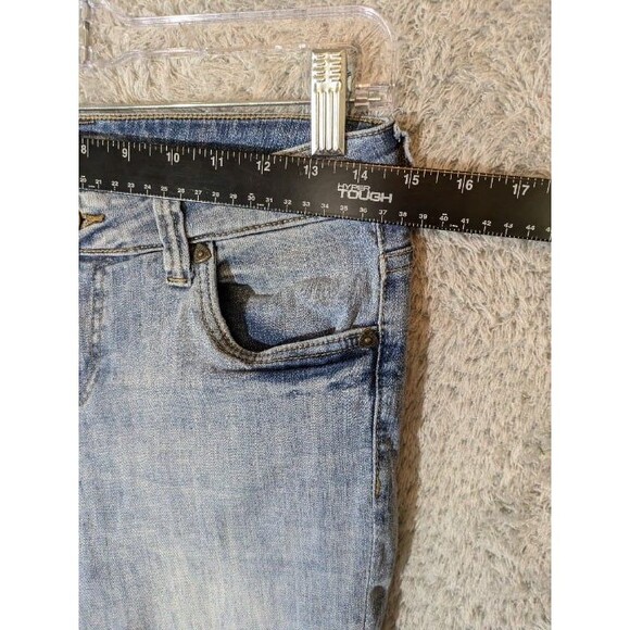 Kut from the Kloth Light Wash Distressed Straight Leg Jeans Women's Size 4 - Picture 4 of 12